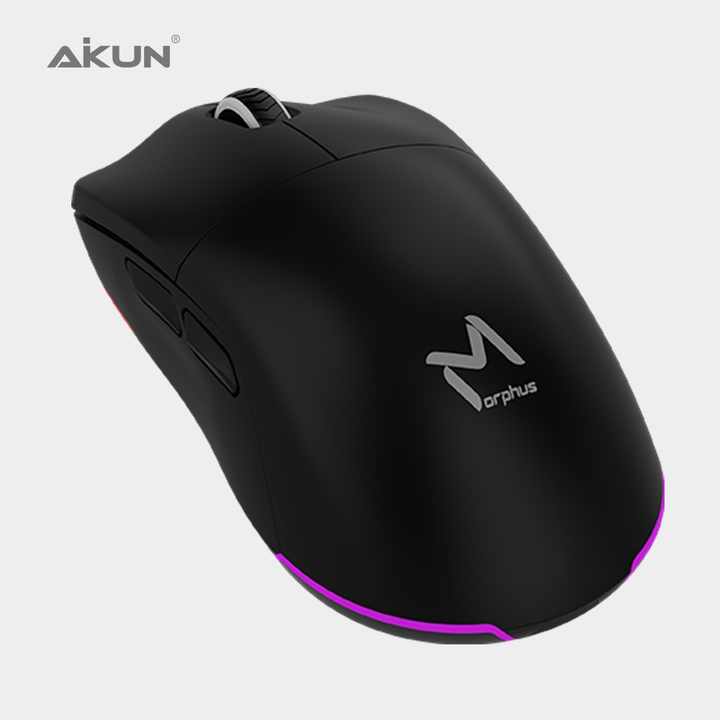 AIKUN GX43 Professional Wired 12800DPI Gaming Mouse with Two Upcovers Programmable RGB Backlight Macro Keys 1.8m Cable