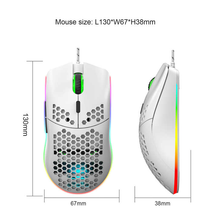 Usb  Gaming Mouse GX73 RGB Programmable Optical  Adjustable DPI 7200dpi  Oem  Wired Computer Mouse