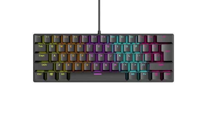 61 Key Computer Keyboard Mechanical Keyboard RGB Ergonomic Design Connected Keyboard Cheap Gaming Computer Gaming Computer Keybo