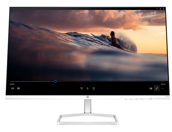 For HP Series 5 27 Inch FHD Monitor with Speakers - 527SA-FHD (1920 X 1080)-IPS-LCD-HP Eye Ease-For Business-Brand New