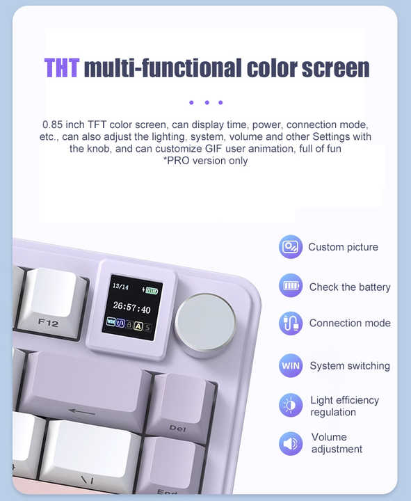 Customized XINMENG M75 Low Profile Custom Mechanical Keyboard Hot Swappable Mechanical 75 Wireless Gaming Keyboard